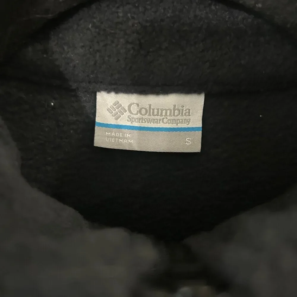 Columbia Vest Women’s Size S Color Black Full Zip Fleece - Picture 3 of 9